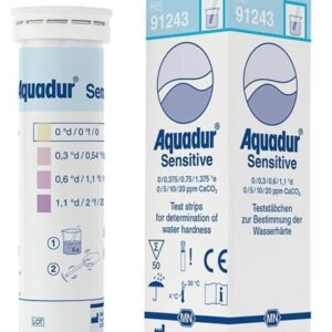 AQUADUR Sensitive test sticks CaCO3 box of 50 sticks 6 x 95 mm
