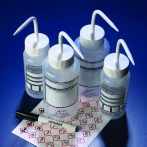 500ml Wash Bottle Wide Mouth Cust Multi Ling Pack of 5