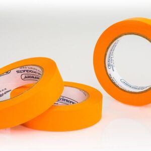 Bel-Art Write On Label Tape Orange, 36.4m Long, 3/4" Wide, 3" Core, Pack of 4