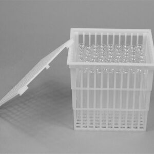 Basket PP Test Tube With/Lid 6' x 6' x 6'