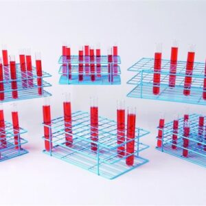 Bel-Art Blue Poxygrid Wire Rack Test Tube, 13-16mm Tubes, 60 Places, Pack of 1