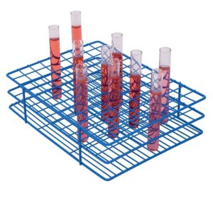 Bel-Art Blue Poxygrid Test Tube Wire Rack, 13-16mm Tubes, 108 Places, Pack of 1
