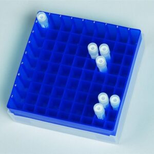 Bel-Art 81 Place Plastic Freezer box - Purple, Pack of 5