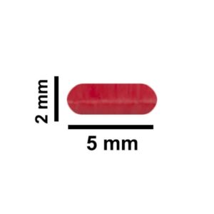 Bel-Art Spinbar Red Stirring Bar Teflon Micro Flea, 5x2mm