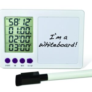 Bel-Art Durac 4-Channel Electronic Timer with Whiteboard, Pack of 1