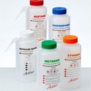 Azlon Integral wash bottle 500ml Isopropanol with white closure Pack of 5