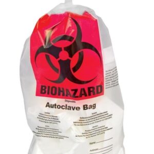 Biohazard PP Autoclavable Waste Disposal Bags - 600 x 800mm - Pack of 100