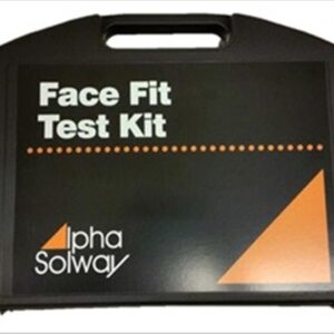 Alpha Solway Face Fit Test Bitter in a plastic carry case