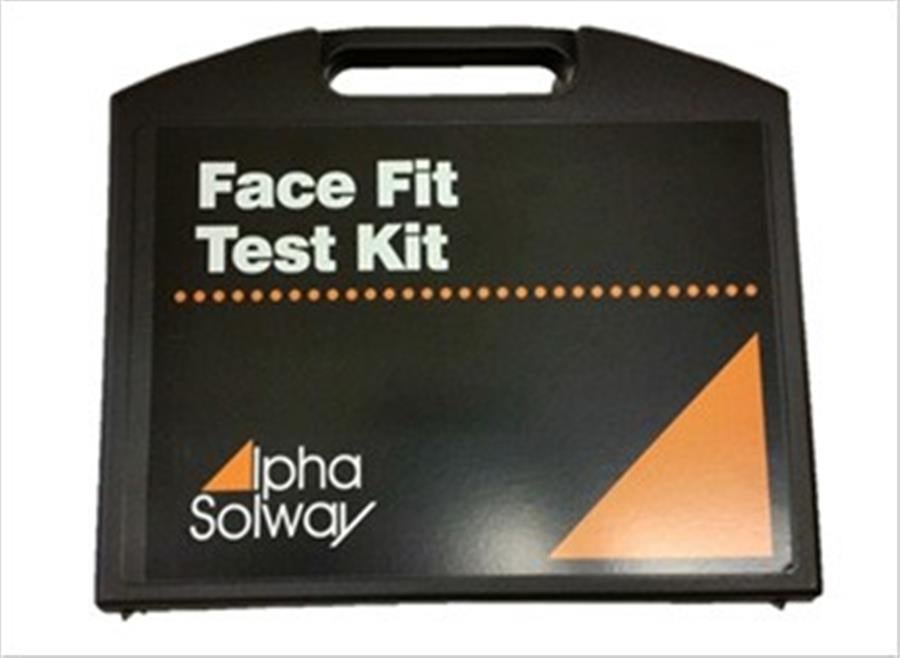 Alpha Solway Face Fit Test Bitter in a plastic carry case