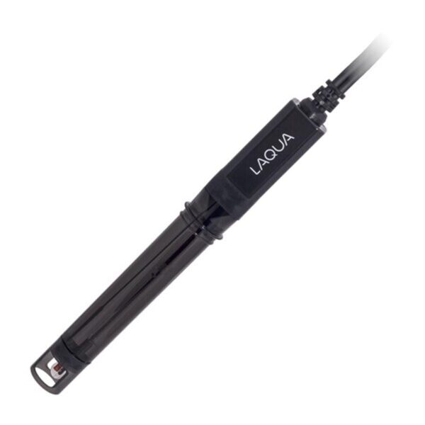 9652-20D - Black Plastic-body, sealed Gel-filled pH electrode, 2m cable