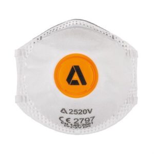 Alpha Solway 2520V FFP2 disposable cup shape respirator mask with valve Pack of 10