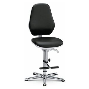 Bimos Cleanroom Basic 3 Black synthetic leather chair