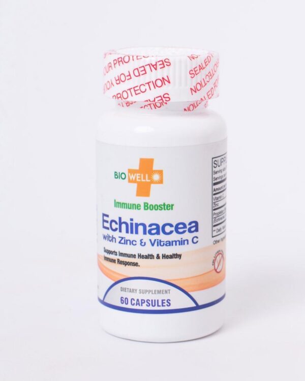 BIOWELL IMMUN/BOOST ZINC/VIT.C/ECHINA *60CAPS