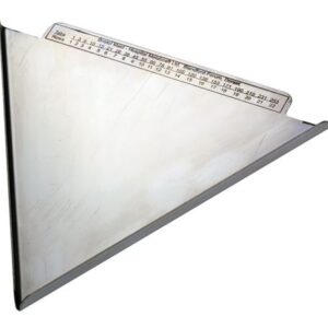 TABLET COUNTER, triangular, metal, 17 cm