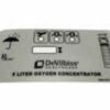 (conc. DeVilbiss 1025KS/DS) TOP COVER LABEL 1025D-631