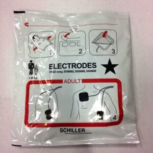 (defibrillator FRED easy) ELECTRODE, adhesive, adult, pair