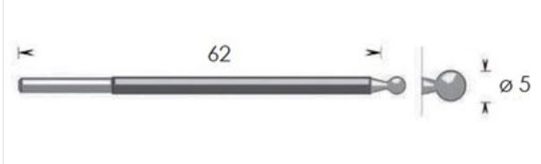 (ESU MS2P/MC2) ELECTRODE mono, ball ? 5mm ,reusable V11B5CI