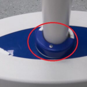 (op.light MACH LED 150FP) SEMI-CIRCULAR RING plast. 74013126