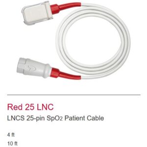(Philips, MX400 + MMS X3) PATIENT CABLE LNCS, LNC-10 3345