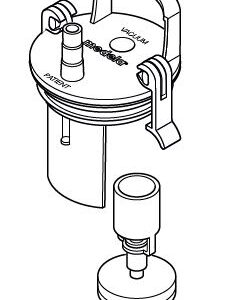 (Vario18) LID for PSU bottle 250ml+ overflow device 077.0440
