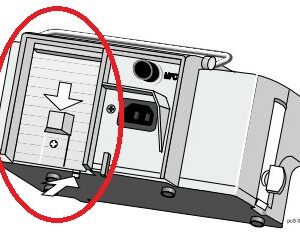 (syringe pump Perfusor) BATTERY COMPARTMENT COVER 3450 6632
