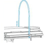 (op. table St?ris) ANAESTHETIST'S SCREEN, flexible TAB005