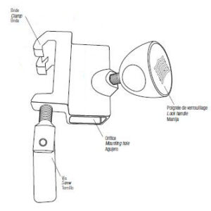 (op. table St?ris) SIMPLE CLAMP square stem TAB742