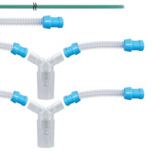 (ventilator) PATIENT CIRCUIT PED. dual limb+water trap reus.