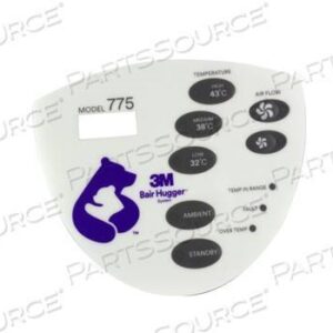 (warming unit Bair Hugger 775) INTERFACE STICKER, fr,771050A