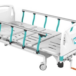 HOSPITAL BED manual, adult, adjustm. + side rails + castors