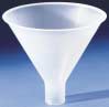 FUNNEL, polypropylene, ? 180 mm, large stem