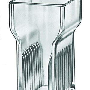 STAINING JAR, glass, with lid