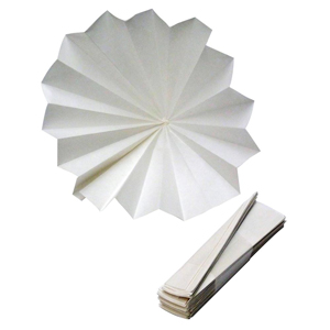 FILTER PAPER, DISK, folded, not impregnated, approx.? 150 mm