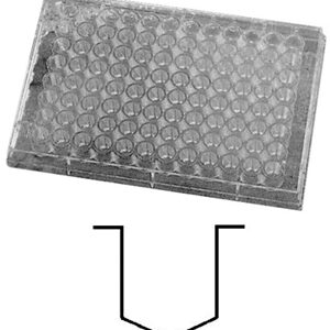 PLATE, MICROTITRATION, DAT test, 96 wells, V-shaped bottom
