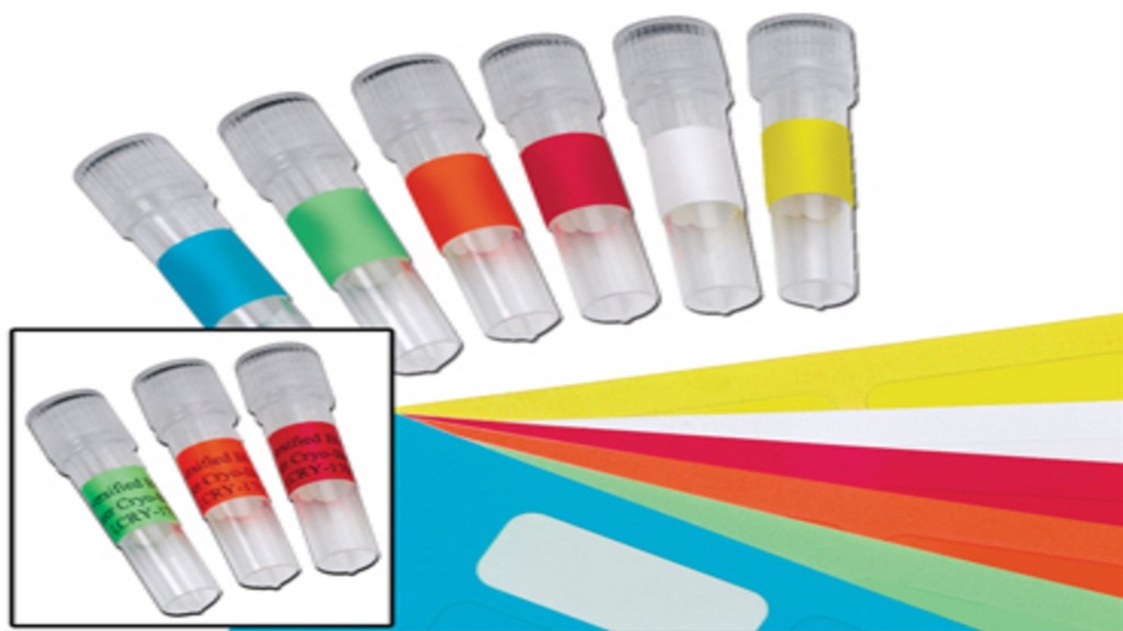 LABELS FOR MICROTUBE 0.5ml, -196?C to +150?C, roll 13x32mm