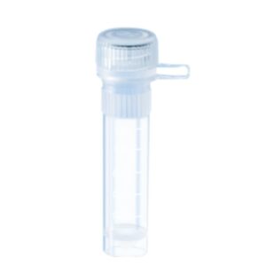 MICROTUBE, 2.0ml, skirted, assembl. attach. screw cap, ster.