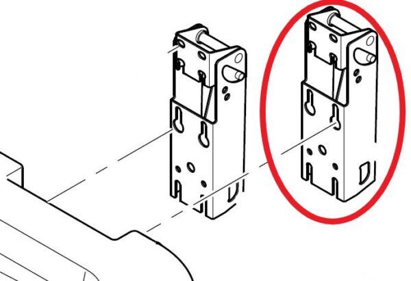 (blood bank MB3000G) HINGE OUTSIDE 292.8503.30