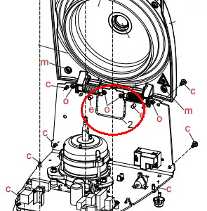 (cent. Hettich EBA200) SPRING dble leg E3747