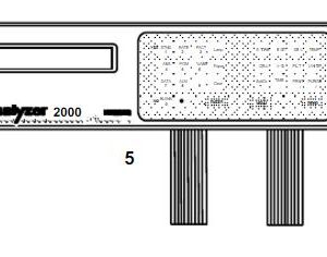 (spectro Humalyzer 2000) OVERLAY with keypads 18380/10
