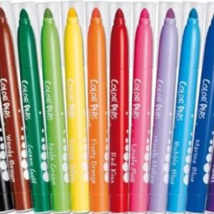 MARKERS, COLOUR, big tip, set of 12