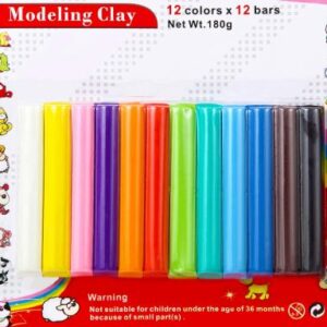 MODELING CLAY, set of 12 colours