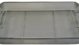 BASKET, INSTRUMENTS, for sterilization, wired 24x25x10 cm