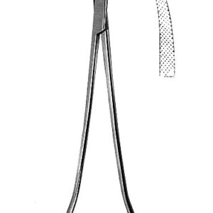 FORCEPS, HAEMOST. BENGOLEA, 20 cm, curved, serrated 16-57-20