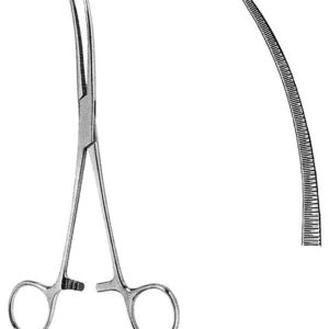FORCEPS, HAEMOST., CRAFOORD (Coller), 24 cm, curved 16-15-24