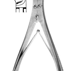 FORCEPS, BONE CUTTING, RUSKIN-LISTON, dbl act. 18cm 33-57-18
