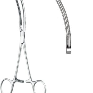 FORCEPS, INTESTINAL, DOYEN-BABY, atr., 13 cm, curv. 50-17-63