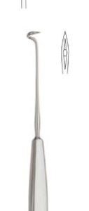 NEEDLE, LIGATURE, DESCHAMPS, 20 cm, sharp, right 13-12-32