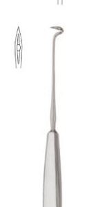 NEEDLE, LIGATURE, DESCHAMPS, 20 cm, sharp, left 13-12-33