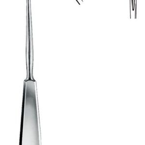 NEEDLE, LIGATURE, DESCHAMPS, 20 cm, sharp, right 13-12-52