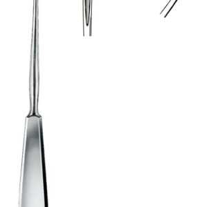 NEEDLE, LIGATURE, DESCHAMPS, 20 cm, sharp, left 13-12-53